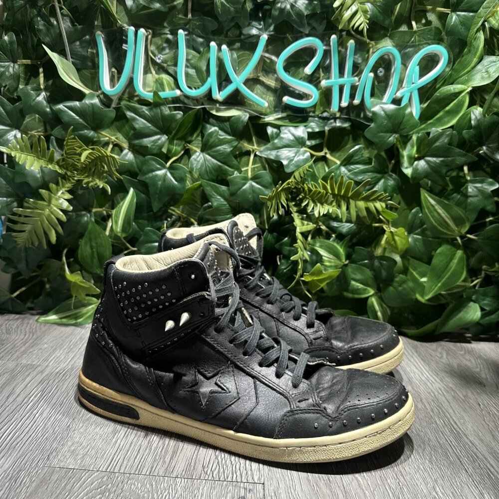 John Varvatos Converse X Weapon Cons Mid Black Turtle Studded